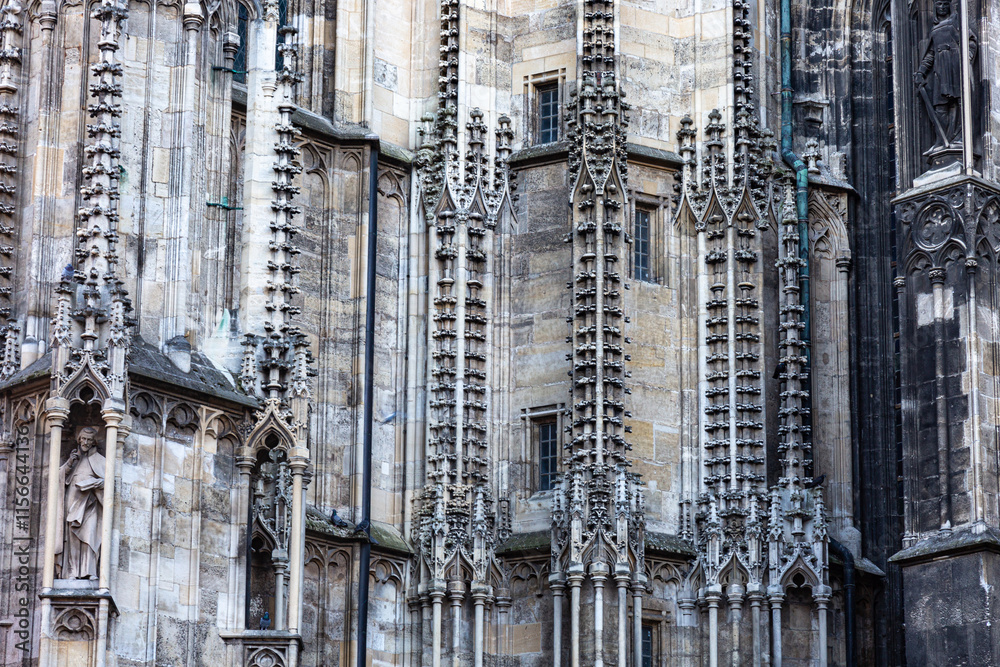 Details from exterior of St. Stephen's Cathedral in Vienna