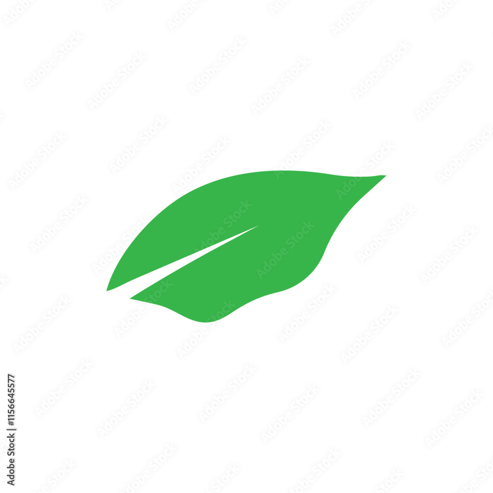 Leaf logo vector icon design template