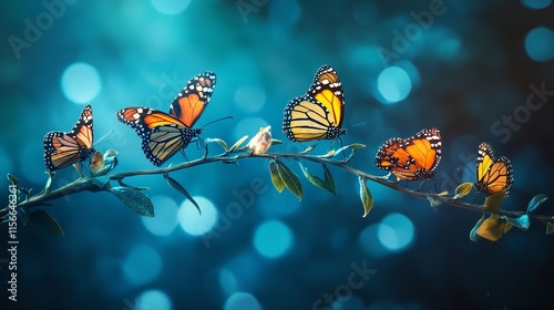 Abstract Business Digital Transformation, Innovative of Butterfly Concept

 photo