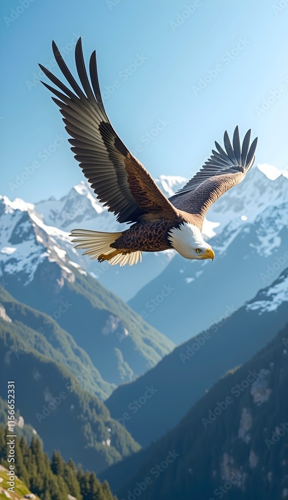 Fototapeta premium eagle in flight