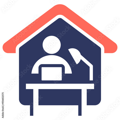 Working At Home Icon