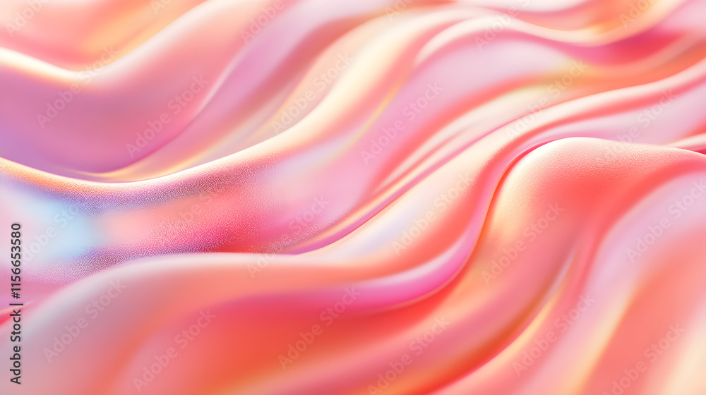 Obraz premium Glittering Sweetness: A Lollipop's Kaleidoscope on Soft Pink Canvas