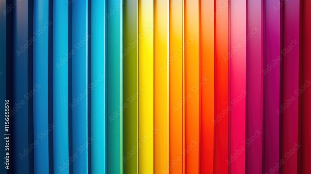 Obraz premium Vibrant rainbow color stripes background.