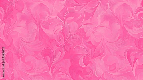 Pink Swirling Floral Pattern Background Design