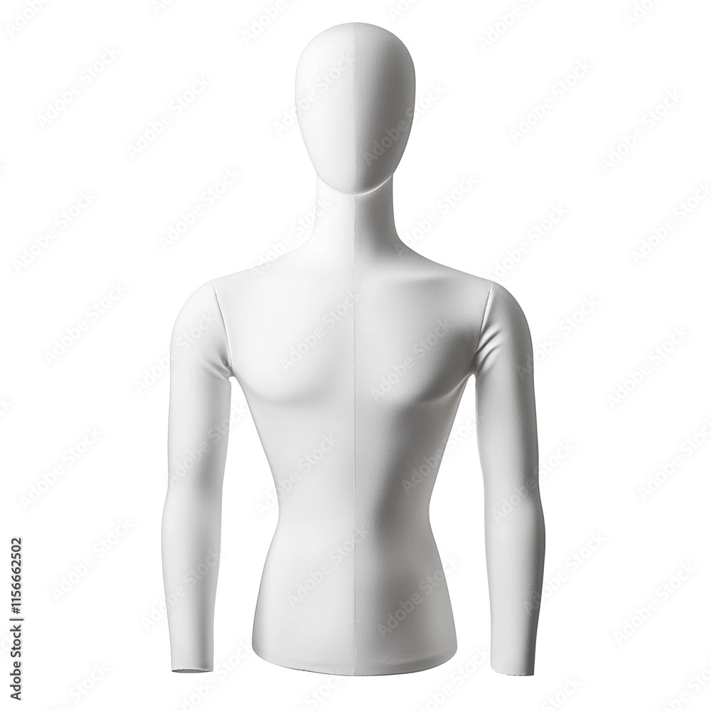 White mannequin isolated transparent background White mannequin isolated transparent background