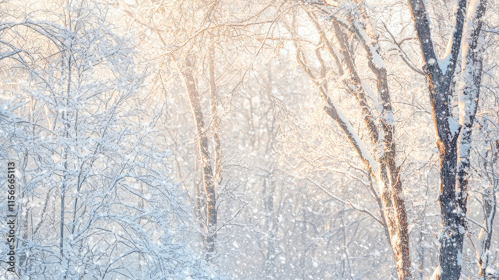 A snow-covered forest during a gentle snowfall, with soft light filtering through the trees, creating a serene and tranquil winter atmosphere. A snow-covered forest during a gentle snowfall, with soft light filtering through the trees, creating a serene and tranquil winter atmosphere.