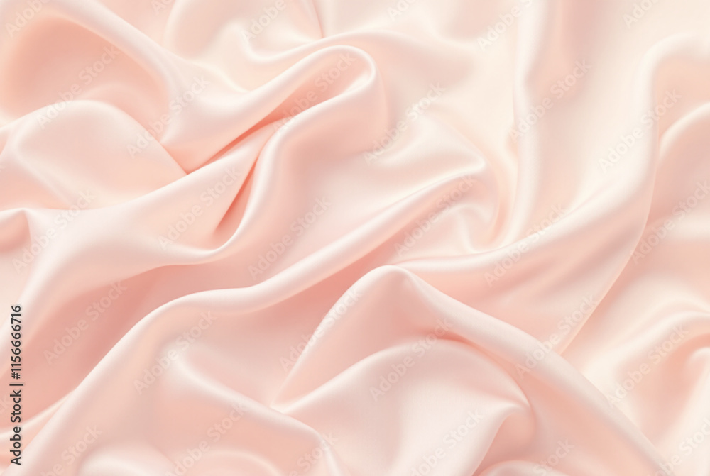 Fototapeta premium Realistic Light Pink Silk Background : Generative AI