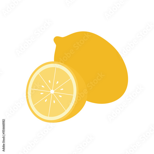 lemon with slice element
