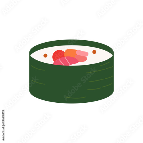 maki sushi element isolated