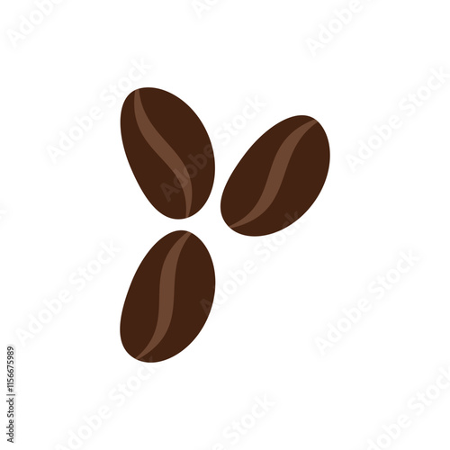 coffee beans isolated on white background