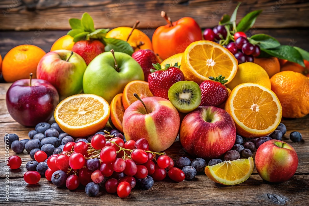 Fresh Fruits - Colorful & Detailed Still Life Fresh Fruits - Colorful & Detailed Still Life