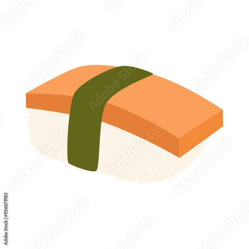 illustration of tamago sushi