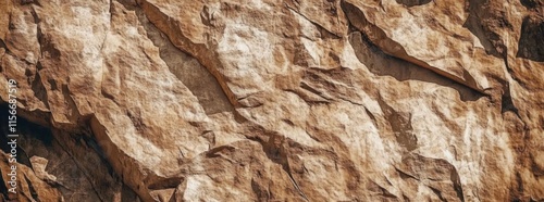 Wallpaper Mural Stone wall. Light brown rock texture. Stone grunge backdrop. Rocky texture background with copy space for design. Web banner. Wide. Panoramic. Torontodigital.ca