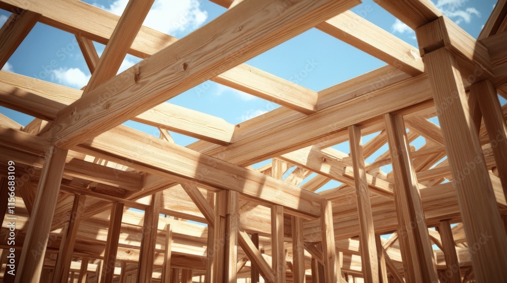 Wooden Truss Pattern Construction Interior with High Ceiling Wood roof trusses constructed Wooden Truss Pattern Construction Interior with High Ceiling Wood roof trusses constructed