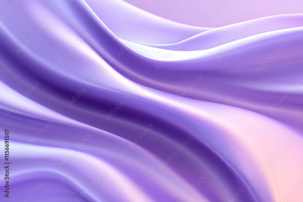 Obraz premium Exquisite light purple material with smooth wavy texture