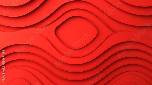 Elegant and modern 3D taels on a clean vibrant red abstract background with an editable text placeholder  Dynamic composition and minimalist geometric design perfect for branding marketing photo