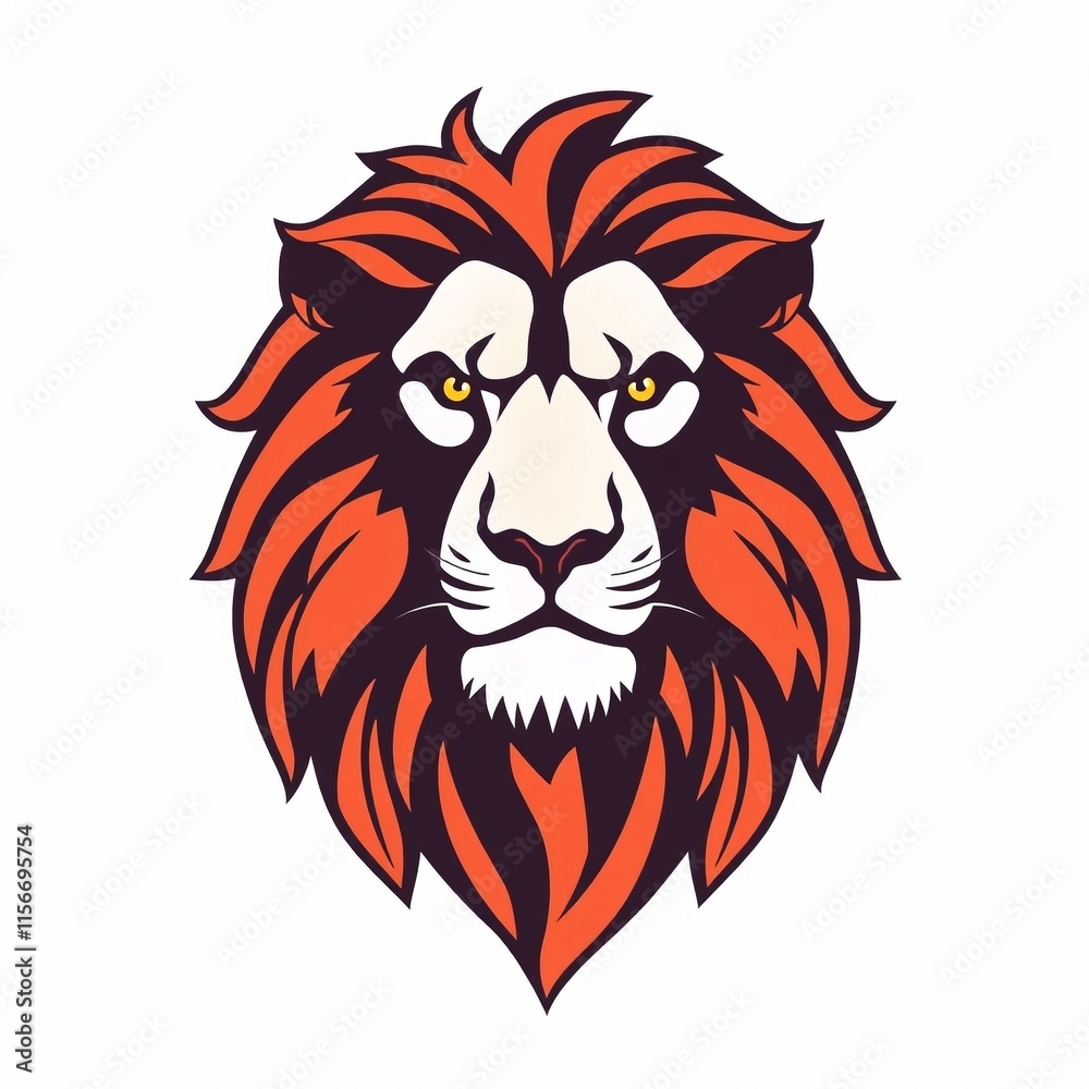 Obraz premium lion logo shape design