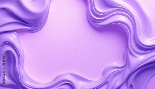 Abstract Lavender Fluid Swirls Forming Frame