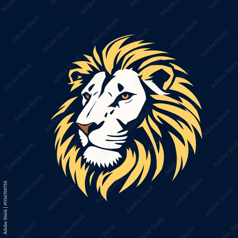 Obraz premium lion logo shape design