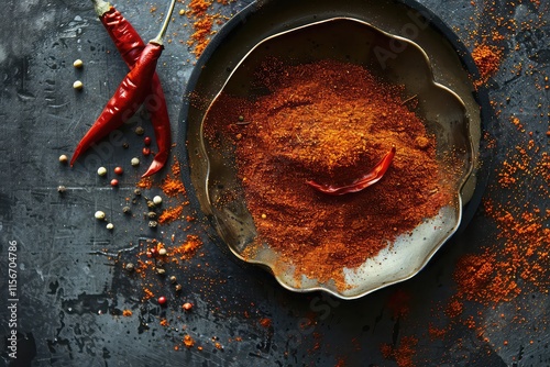 Bold and smoky paprika or chilly powder