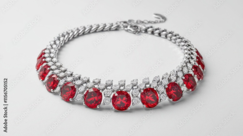 Stunning Red Diamond Pendant Locket on a Silver Chain Necklace Isolated on a Plain Background Show
Stunning Red Diamond Pendant Locket on a Silver Chain Necklace Isolated on a Plain Background Show