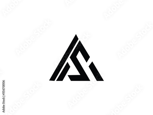  SA Logo Or AS Logo Vector Design photo