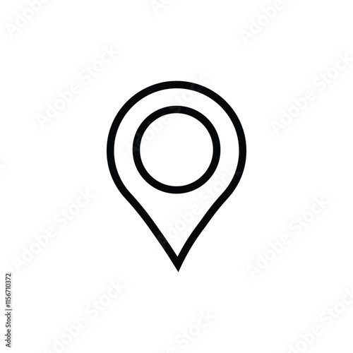 locator icon vector logo template