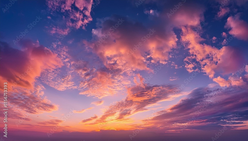 Sky with clouds at sunset Sky with clouds at sunset