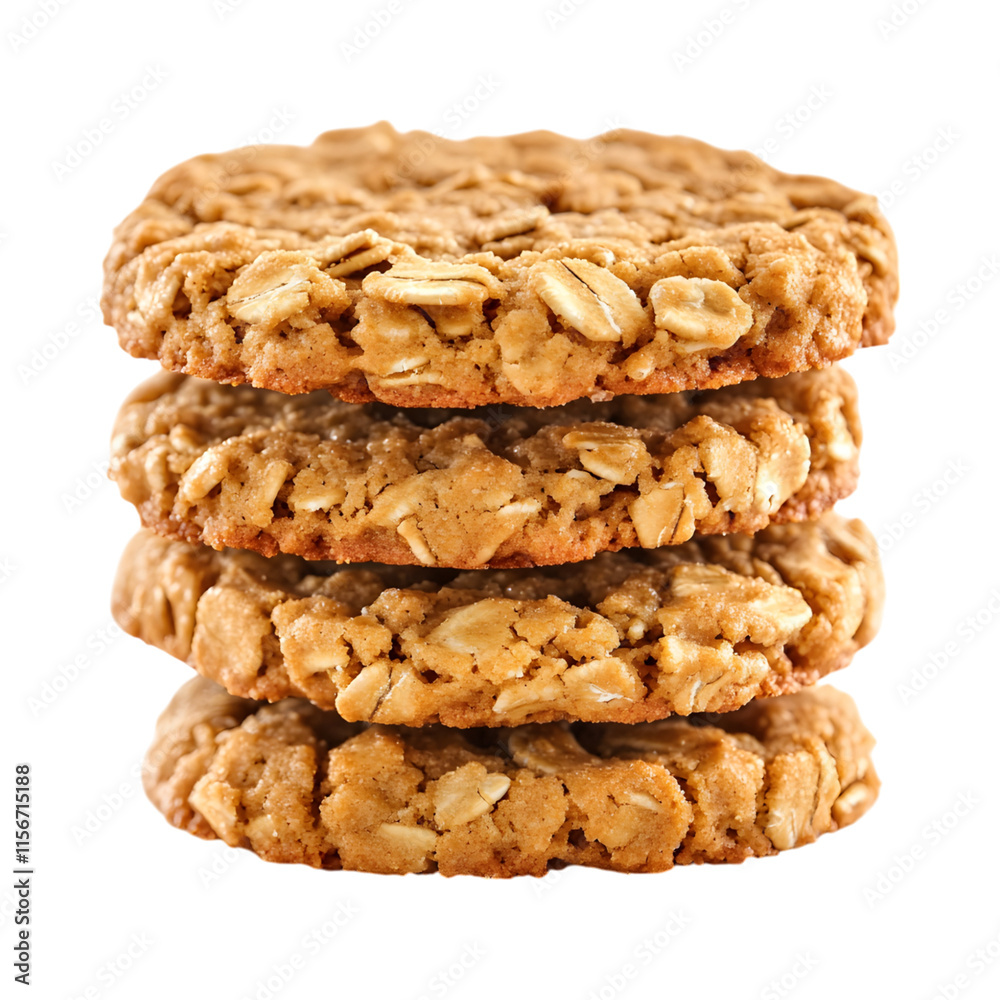 Tasty crispy peanut cookies isolated on transparent background Tasty crispy peanut cookies isolated on transparent background