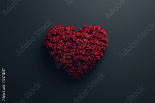 Valentine's love heartfelt bouquets and enchanting atmosphere