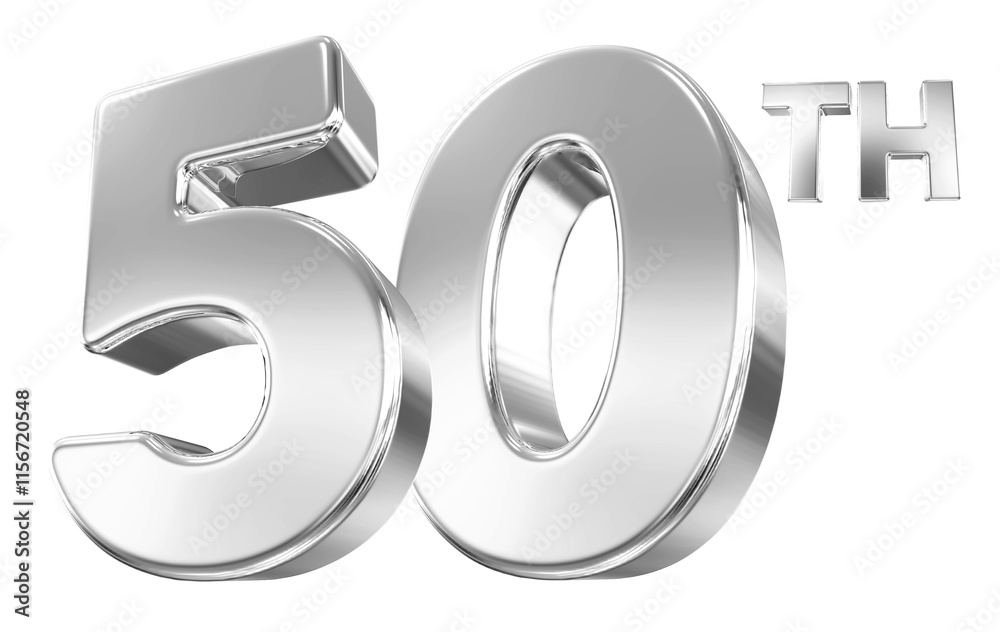 50 Year Anniversary Silver Number 50 Year Anniversary Silver Number