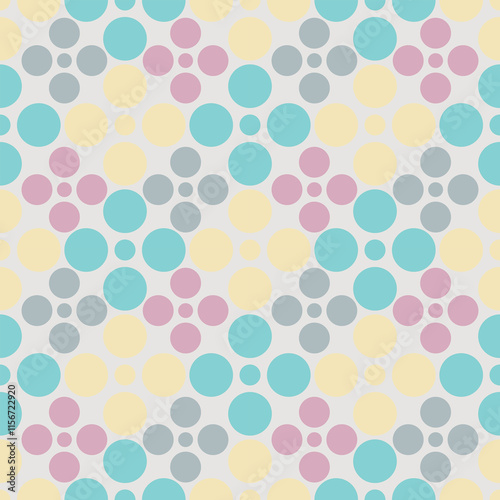Neon Pastel Polka Dot Seamless Patterns