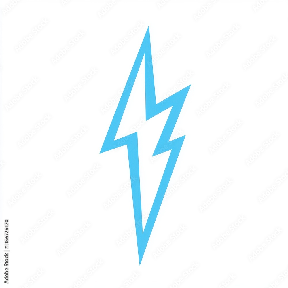 A sleek, blue lightning bolt icon against a white background, conveying energy and movement. A sleek, blue lightning bolt icon against a white background, conveying energy and movement.