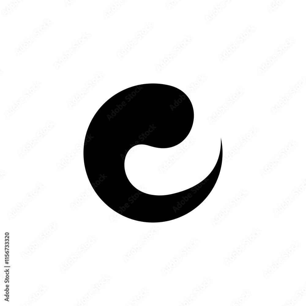 Letter icon c logo for the company. black and white logo Letter icon c logo for the company. black and white logo