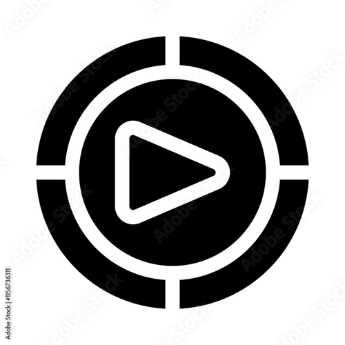 Video glyph icon