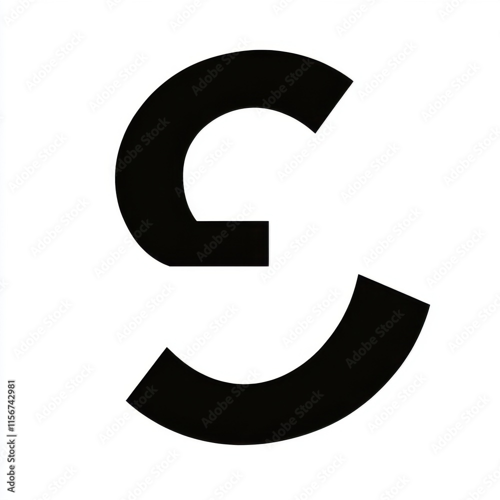 Stylized black and white logo featuring interlocking geometric shapes. Stylized black and white logo featuring interlocking geometric shapes.