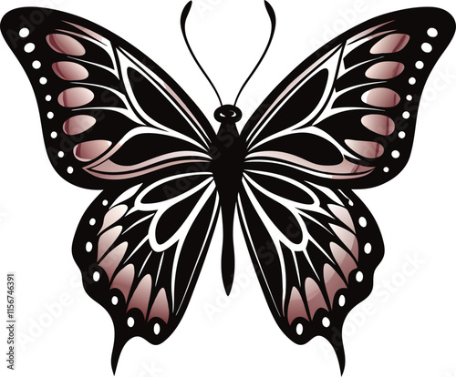 butterfy-silhouette-vector-art-in-white-background 