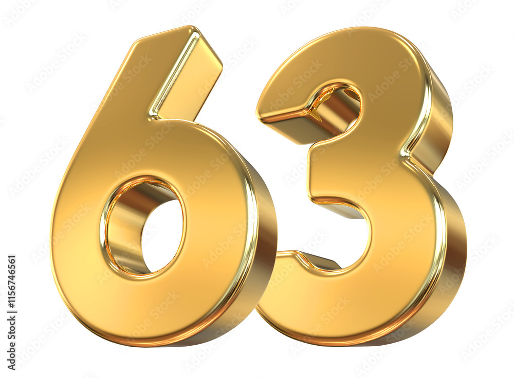 Gold Number 63 Gold Number 63