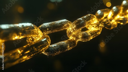 Blockchain Technology Concept on Low Poly or Polygonal Style

 photo