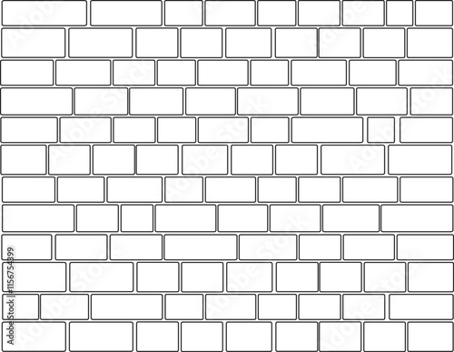 White Stone Brick Wall 0223
