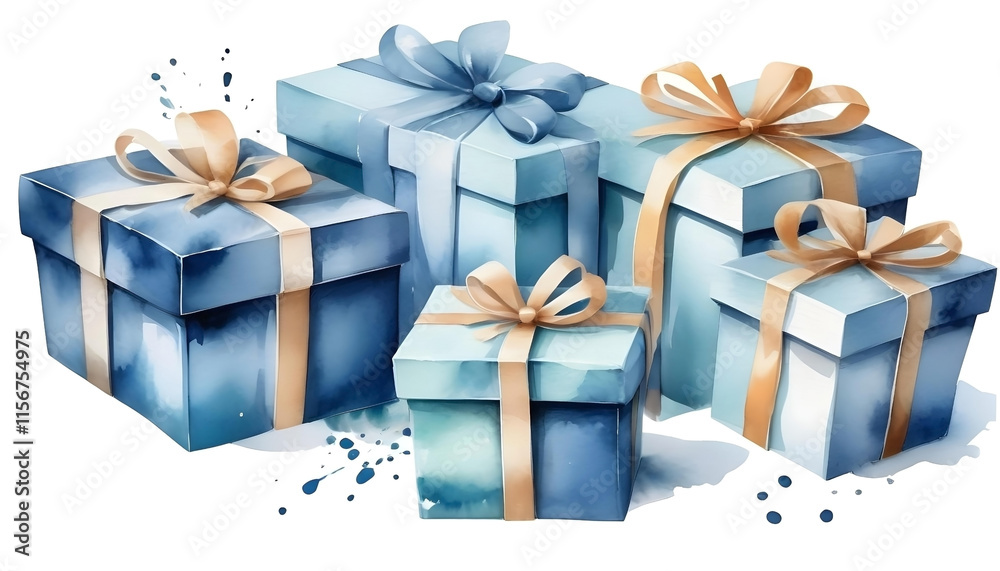 Obraz premium gift box with ribbon bow