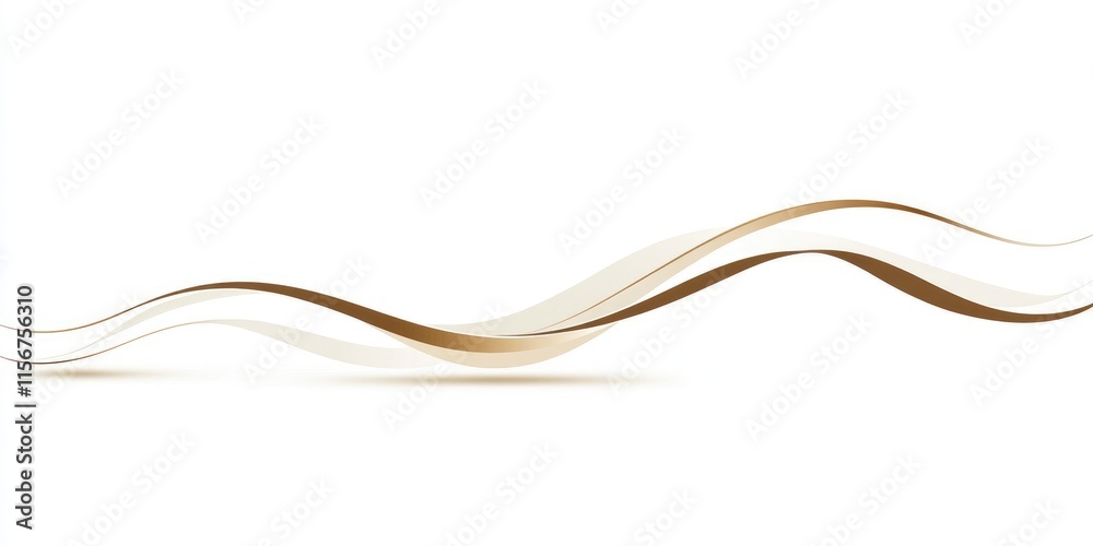 Elegant Flowing Wave Design on Clean White Background with Ample Space for Custom Text and Branding Elements Elegant Flowing Wave Design on Clean White Background with Ample Space for Custom Text and Branding Elements