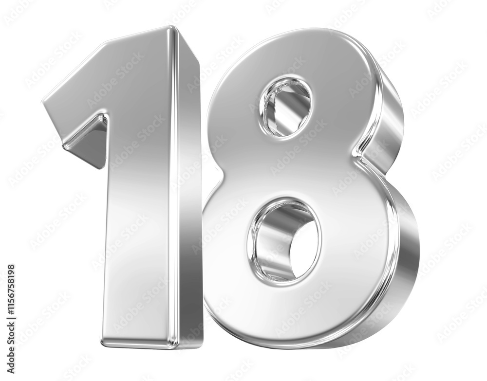 Silver Number 18 Silver Number 18