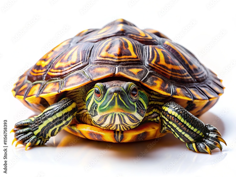 Turtle Shell Texture: Wide-Angle Closeup of Turtle Carapace and Plastron Isolated on White Turtle Shell Texture: Wide-Angle Closeup of Turtle Carapace and Plastron Isolated on White