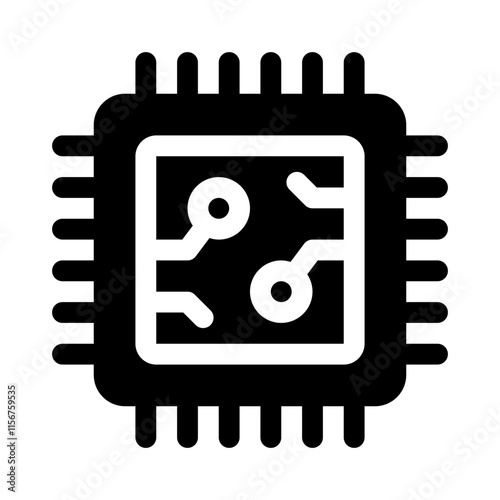 electronics glyph icon