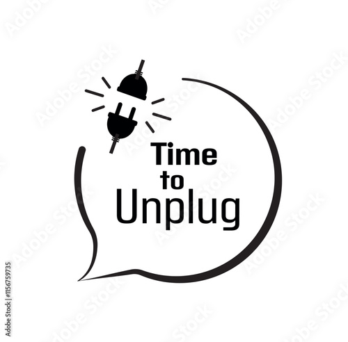 unplug icon on white background	