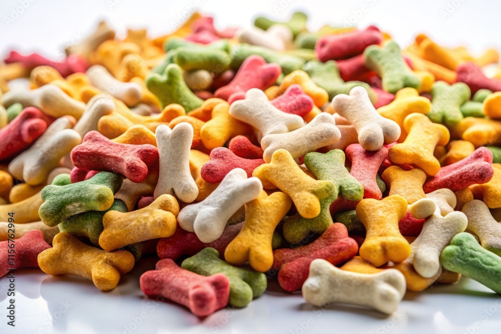 Worm's Eye View of Bone-Shaped Dog Treats: Pet Care & Canine Nutrition Product Photography Worm's Eye View of Bone-Shaped Dog Treats: Pet Care & Canine Nutrition Product Photography