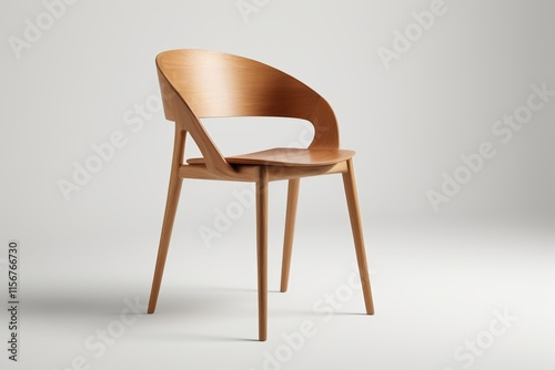 Wallpaper Mural there is a wooden chair with a wooden seat and a wooden back Torontodigital.ca