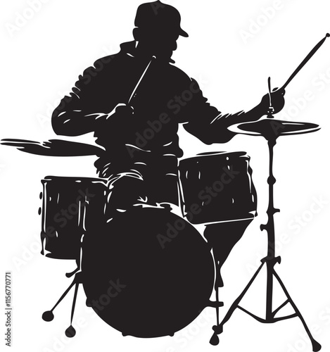 drummer in action