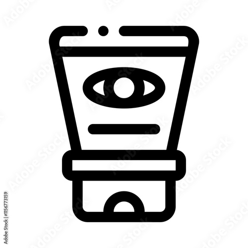 eye cream line icon